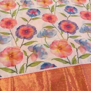 New floral Kanchi kanchipuram saree